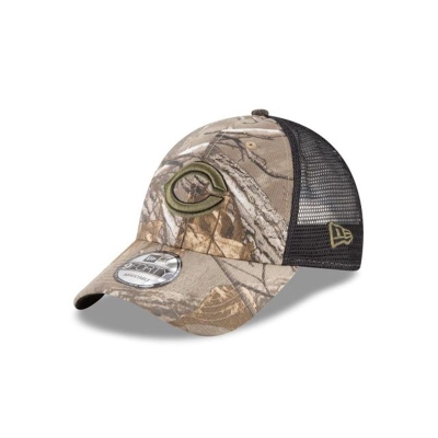 Cincinnati Reds Gorra | New Era MLB Realtree Trucker 9forty Adjustable Cap Mexico - Marrom